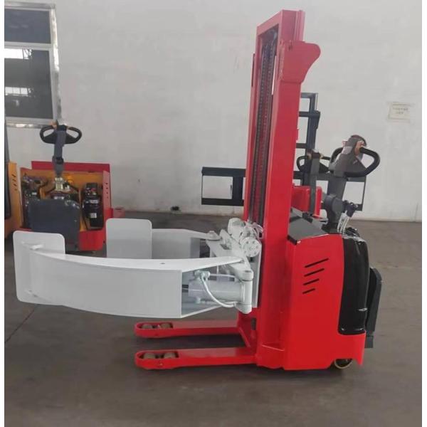 Electric Drive System Full Electric Roll Stacker With Leg For Holding Goods Rotating Raising And Placing