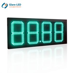 China Gas Station Segment 4 Digit LED Display Module Auto Dimming Sensor Brightness on sale