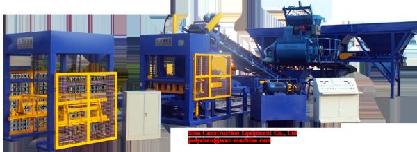 Buy QT8 15B Automatic Cement Block Machine Hollow Brick Four Bar Guide Mode at wholesale prices