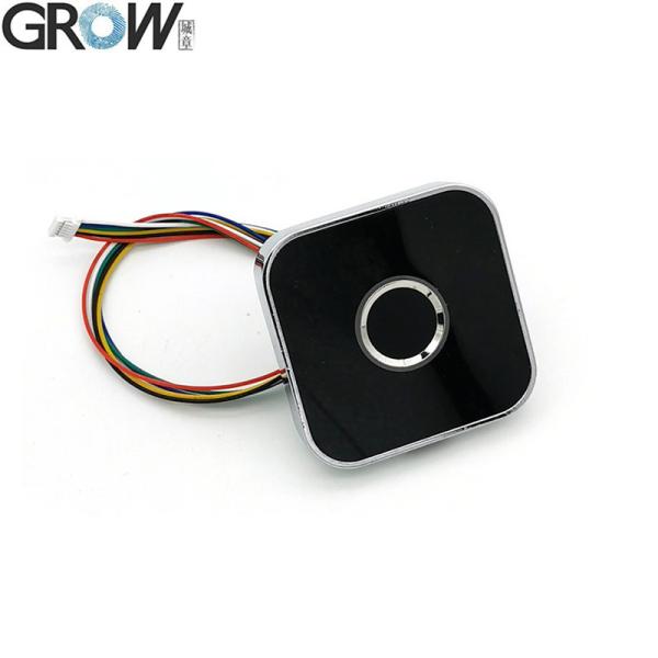 Buy GROW R502-AW Zinc Alloy Round Ring LED Control DC3.3V Capacitive Fingerprint Module Sensor Scanner at wholesale prices