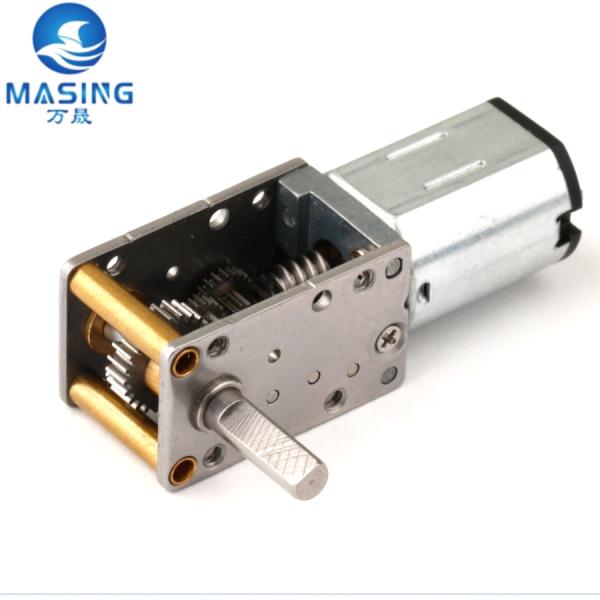 Customized DC Worm Gear Motor 12mm N20 N30 Gearbox DC Motor Threaded Shaft M3 M4