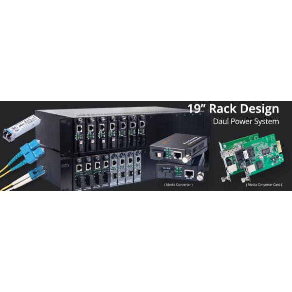 40km Single Mode Fiber To Ethernet Converter Unmanaged With RJ45 port