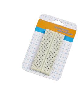 Quality 300 Tie Points Lab Electronics Test Board , White Experimental Soldered Breadboard for sale