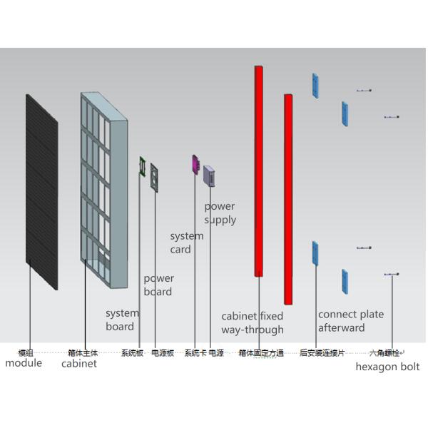 P4.81 SMD1921 LED Display Module 104x52 Resolution IP66 Waterproof