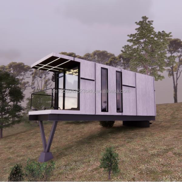 Aluminum Alloy Windows 20ft Prefab House Container House Hotel Leisure Container Holiday Home Luxury House Light Steel Villa