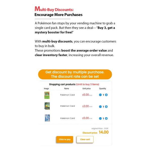 Pokémon Vending Machine with Customized Graphics Nayax Card Reader Spanish UI for European Market