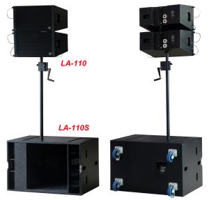 Quality Line Array Sound System , 2x1&quot;+10&quot; 400W Line Array Speaker For Living Event , DJ And Party for sale