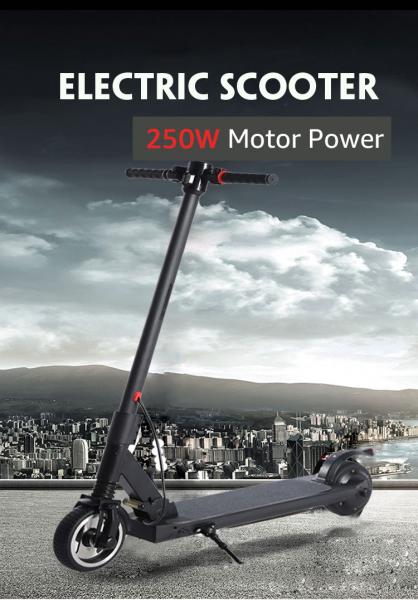 24v 250w Waterproof E Scooter , Folding Electric Scooter 6.5 Inch Tire