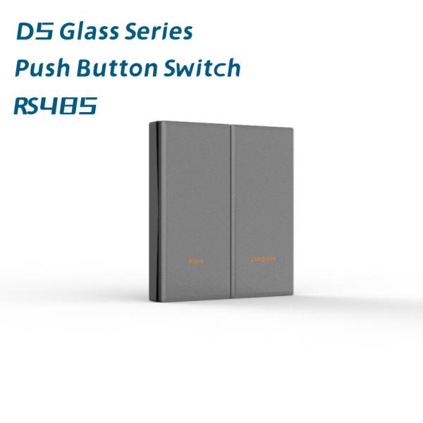 Buy Glass Panel RS485 Modbus Protocol Push Button Electrical Wall Switch at wholesale prices