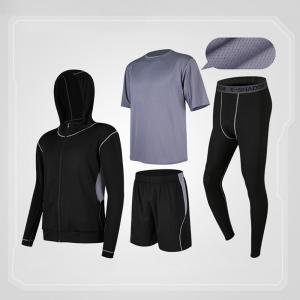 Quality Cotton Polyester Training Fitness Gym Cloth Suit Men Running Wear for sale