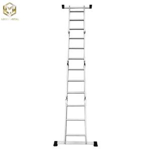 Quality Folding Hinge Collapsible Extension Ladder FRP Step Ladder Multi Purpose for sale