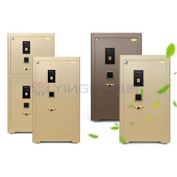 YB/ZY-80 Liquid Crystal Display Panel Bank Grade Biometric Safe Box With Vertical Lock Design