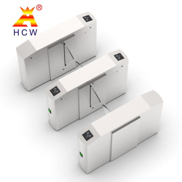 Buy Retractable Flap Barrier Turnstile Gate RS232 With Plexiglass Door Wings at wholesale prices