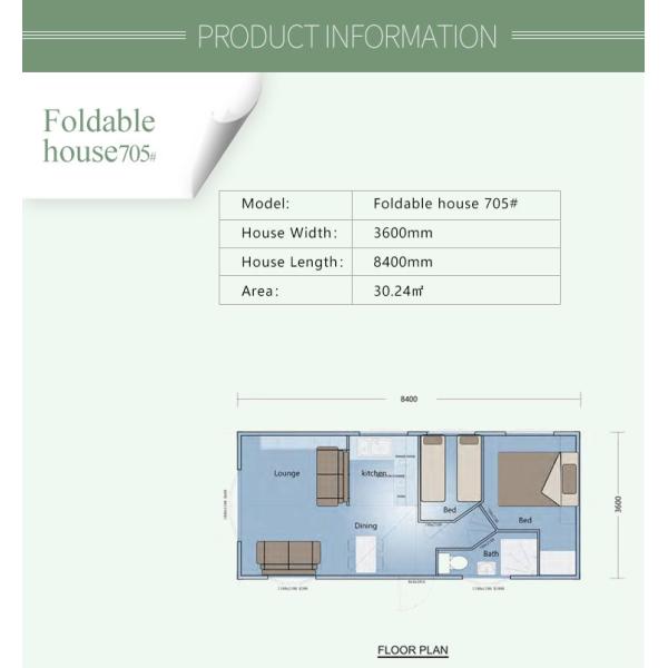 Light Steel Frame Mobile House Prefab New Manufactured Homes For Granny Flat
