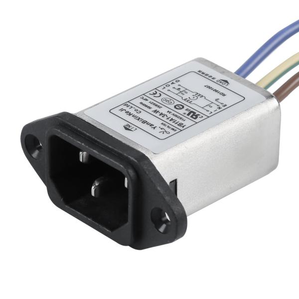 YB-A Series IEC Inlet EMI Filter 110V/220V 3A Power Line Filter For Household Appliance