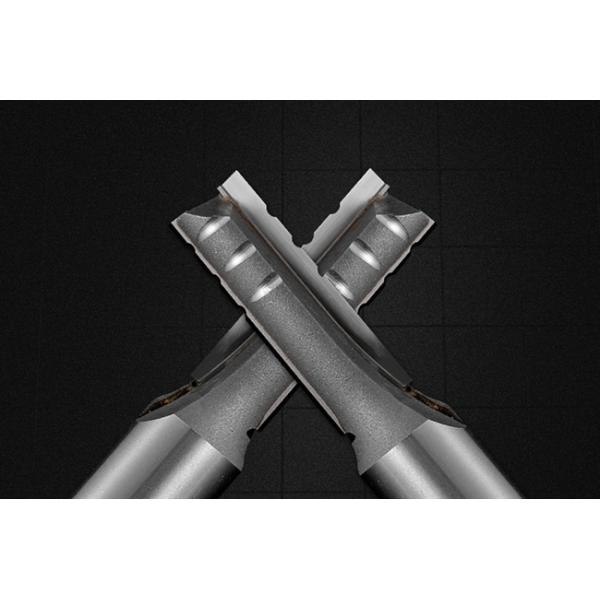 Wood Cutting TCT Router Bits 1 / 4 & 1 / 2 Inch Shank Bottom Double Flutes