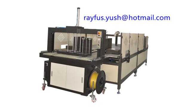 Buy Inline Carton Box Stitching Machine Pp Belt Heated Joint With Automatic Folder Gluer Stitcher at wholesale prices
