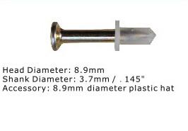 Quality Round Washer Hammer Drive Pins Powder Carbon Steel Actuated Fastening System for sale