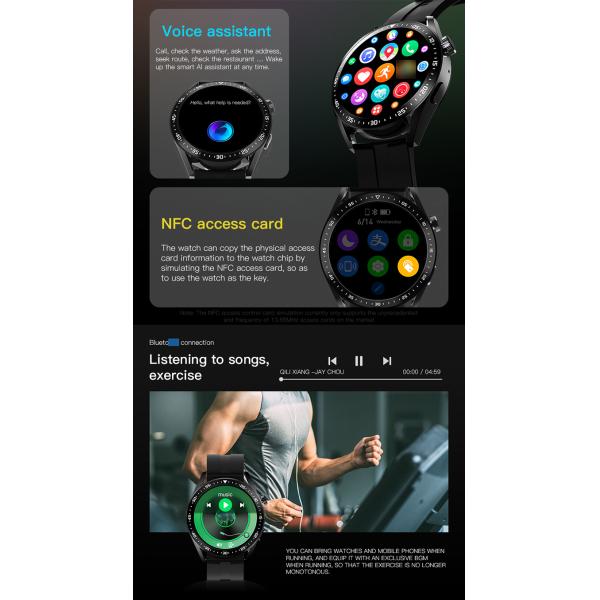 Pro Smart Watch Hombre Heart Rate Blood Pressure Health Monitoring NFC Pro Tracker Smartwatch for Women Men