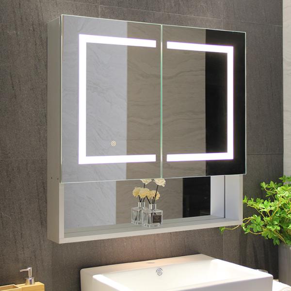 Buy Smart Mirror with Bluetooth and LED Lighted Rectangle Medicine Cabinet at wholesale prices