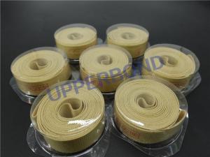 China Cigarette Transfer Tapes Yellow Fiber Garniture Tape Conveyor Belt on sale