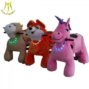 China Hansel  plush walking motorized animals for sale ride on animal toy family parties on sale