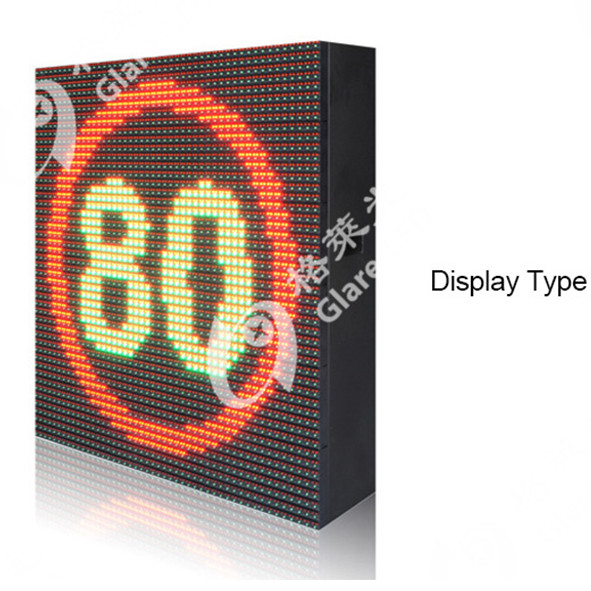 Quality IP65 Outdoor Led Variable Message Signs with 8*16 Resolution and 70 Degree Visual Angle for sale