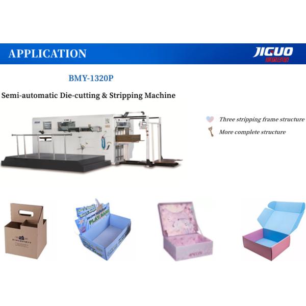 Sheet 1320mm Semi Automatic Die Cutting Machine Stripping Cardboard Corrugated Paper