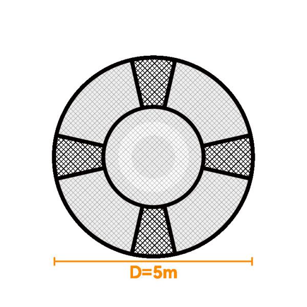 Kids Multi-Color Indoor Outdoor Climbing Net with Balls