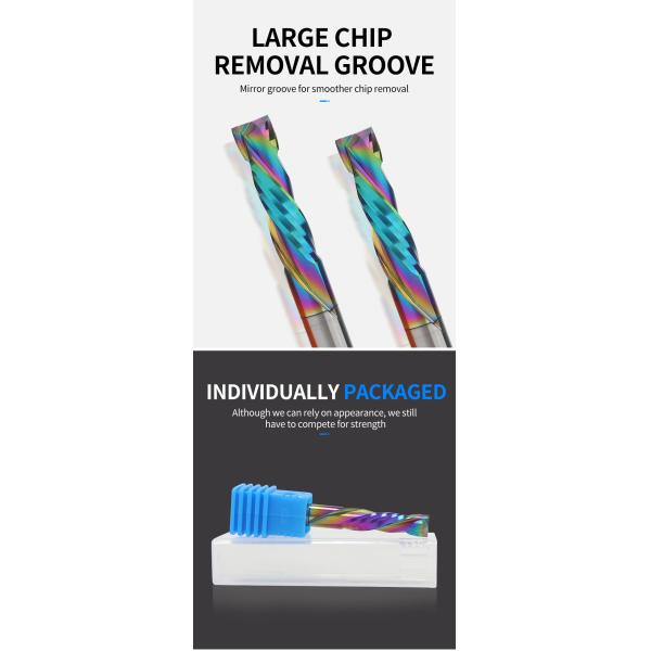 Precision Tools DLC Coating Carbide End Mill 8mm 10mm Cnc Router Tools Bit Set