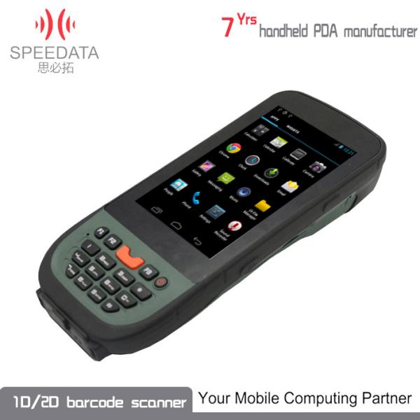 Green Rugged PDA Thermal Printer With Android Barcode Scanner