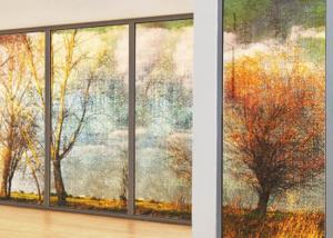 Quality 3~12mm Digital Image On Glass , Digital Photo Printing On Glass For Hall Decoration for sale