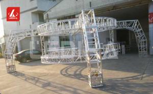 China Square Silver Stage Light Truss / Lighting Truss System Aluminum For Outdoor 18m Span on sale