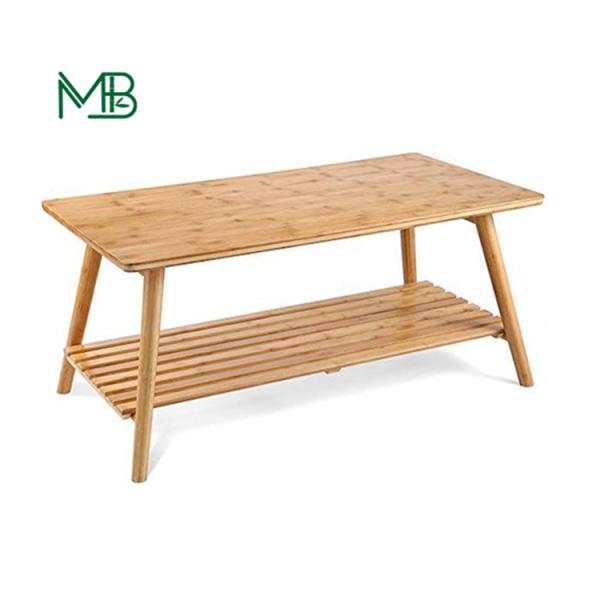 Multifunctional Solid Bamboo Furniture Simple and Modern Coffee Table for Small Homes