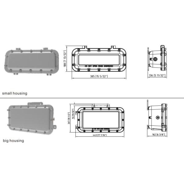 IP66 LED Exit Emergency Light DC12-36V For Dangerous Place