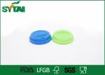 Eco Friendly Paper Cup Lids , Plastic Coffee Cup Lid With Dome / Flat Shapes