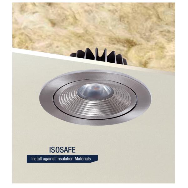 ROSH Fireproof Dimmable LED Downlights IP54 9W Waterproof Aluminum