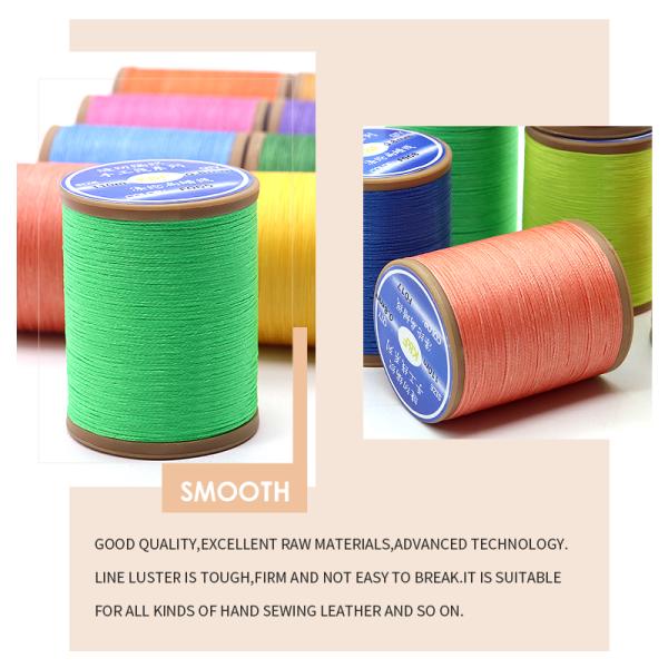 150D/16 Handmade Leather Sewing Wax Thread Polyester Braided Rope for Bracelets Decorate