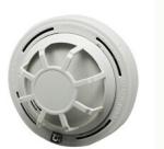 Heat detectors powered battery in 9VDC with flash alarm indicator for smoke