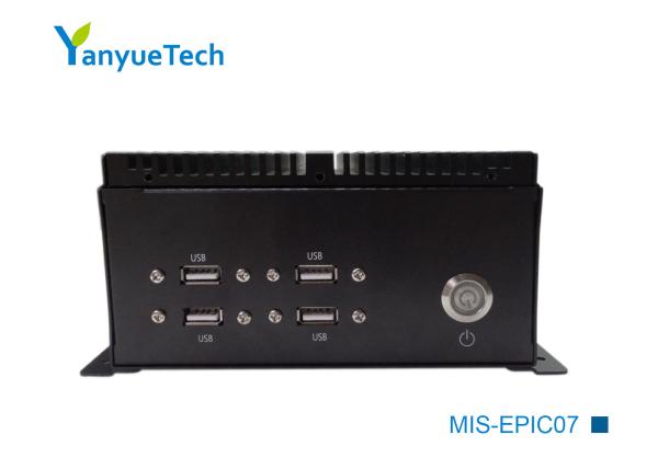 Buy MIS-EPIC07 No Fan Industrial Embedded Computer 3855U Or J1900 Series CPU Dual Network 6 Series 6 USB at wholesale prices