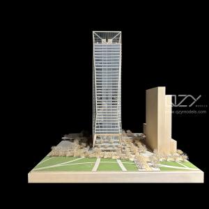 Quality Wooden Miniature Skyscraper Model Qianhai Office Building Project for sale
