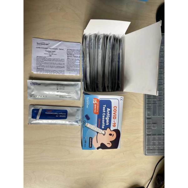 Factory Wholesale Cov-19 Kids Test Kit Antigen Rapid Test Cassette Colloidal gold Siliva Nose Saliva Test