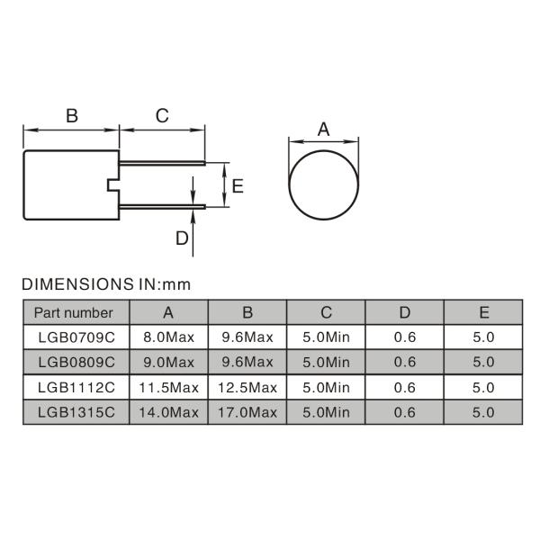 Unshielded Choke Through Hole DIP Inductor Plastic Case Water Proof Structure