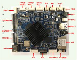 Quality EDP Screen Embedded android Boards Digital Signage LPDDR4 4G LVDS for sale