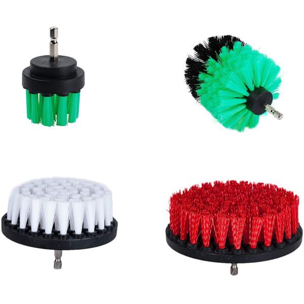 5pcs Drill Powered Cleaning Brush Compatible With Cleaning Pool Tile