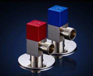 Quality Anti Back Toilet Basin Faucet Hot Cold Water Triangular Valve for sale