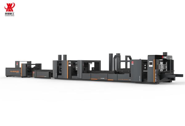 Buy Carton Making Automatic Folder Gluer Stitcher Dual Stitching Black With PLC at wholesale prices