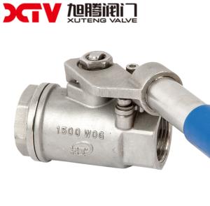 Bsp Standard Spring Loaded Ball Valves with CE/ISO/API Approval and Manual Operation