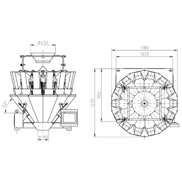Counting Multihead Weighing Machine