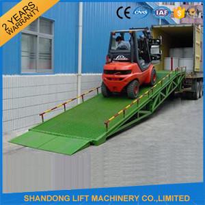 Buy Mobile Hydraulic Adjustable Container Loading Ramps with 0.9m - 1.8m Lifting Height at wholesale prices